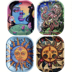 Creative Pattern Metal Rolling Tray Wake Up Tray