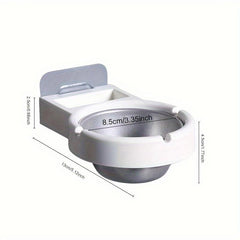 Wall Mounted Ashtray Storage Rack Bathroom Toilet Decorative Ashtray