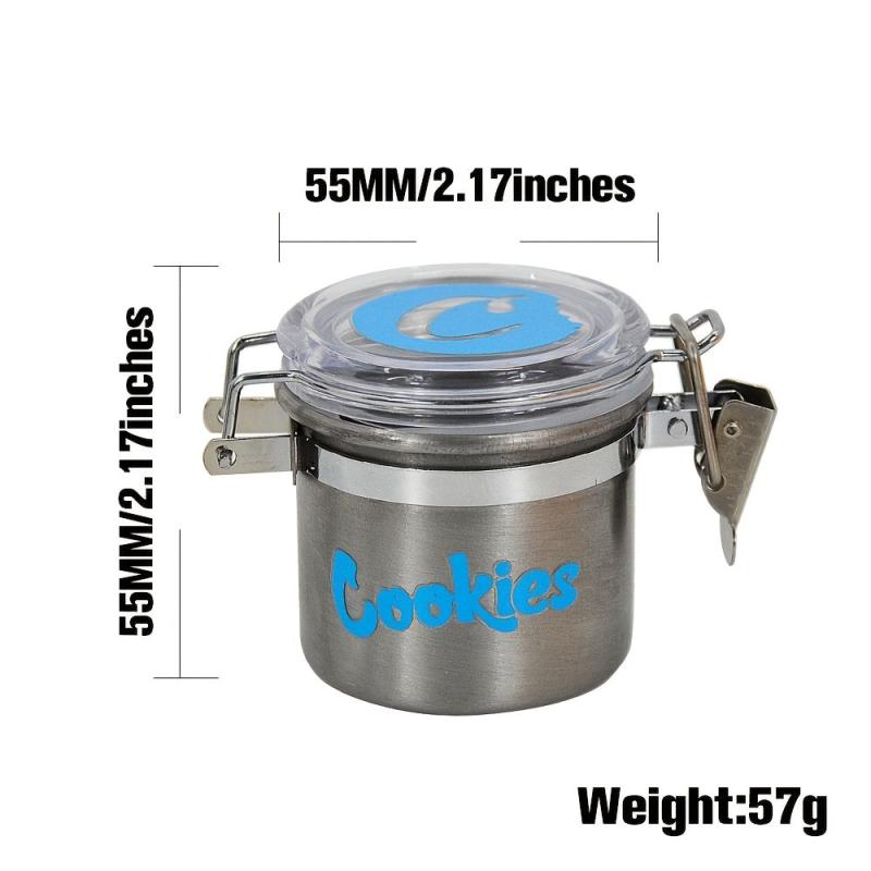 1pc Stainless Steel Vacuum Sealed Storage Cans Moisture-proof Smoker Container