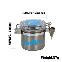1pc Stainless Steel Vacuum Sealed Storage Cans Moisture-proof Smoker Container