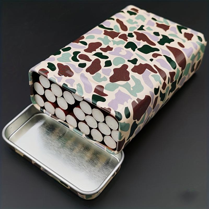 Camouflage Pattern Storage Case 20pcs Large Capacity Portable Box