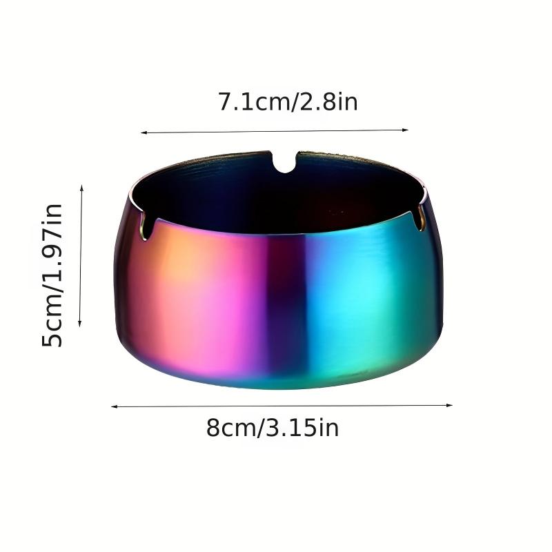 Stainless Steel Windproof Ashtray for Home Hotel Cafe KTV