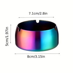 Stainless Steel Windproof Ashtray for Home Hotel Cafe KTV