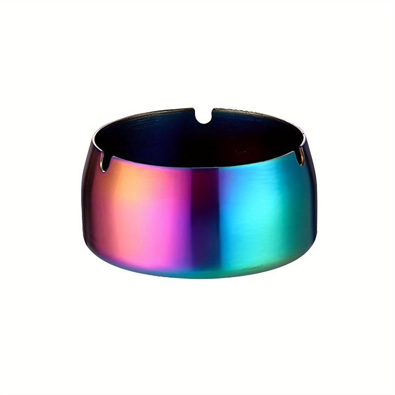 Stainless Steel Windproof Ashtray for Home Hotel Cafe KTV
