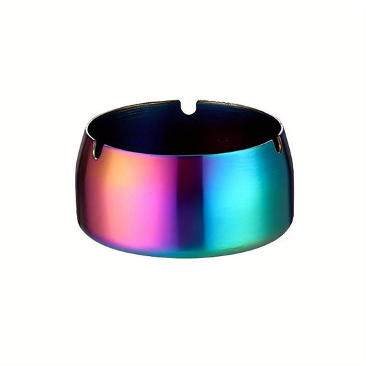 Stainless Steel Windproof Ashtray for Home Hotel Cafe KTV