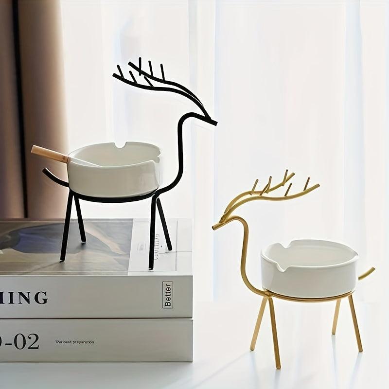 Unique Creative Ashtray Ornament for Home Decor - Desktop Gadget