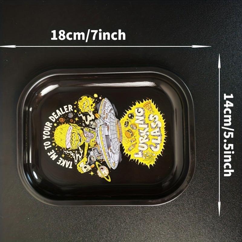 2pcs Metal Rolling Tray Wake Up Tray Home Decor