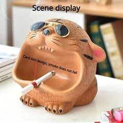 Cartoon Animal Ashtray Household Decorative Ashtray for Home Hotel Bar Office