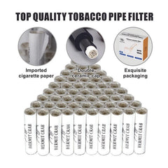 100pcs Smoking Tube Filters 9mm Activated Carbon Tobacco Smoking Tube Filter