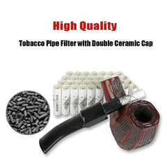 100pcs Smoking Tube Filters 9mm Activated Carbon Tobacco Smoking Tube Filter