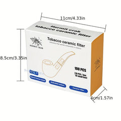 100pcs Smoking Tube Filters 9mm Activated Carbon Tobacco Smoking Tube Filter