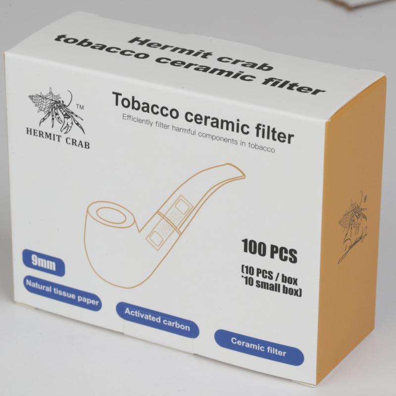 100pcs Smoking Tube Filters 9mm Activated Carbon Tobacco Smoking Tube Filter