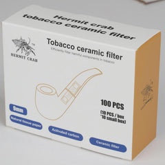 100pcs Smoking Tube Filters 9mm Activated Carbon Tobacco Smoking Tube Filter