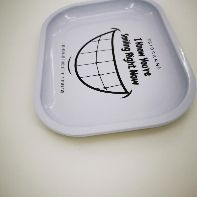 Creative Pattern Rolling Tray Metal Multipurpose Wake Up Tray