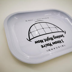 Creative Pattern Rolling Tray Metal Multipurpose Wake Up Tray