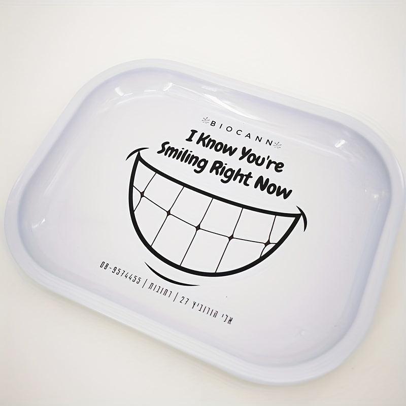 Creative Pattern Rolling Tray Metal Multipurpose Wake Up Tray