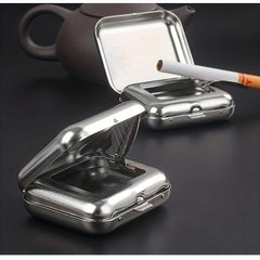 Mini Metal Ashtray Portable Car Outdoor Ashtray Household Decorative Ashtray