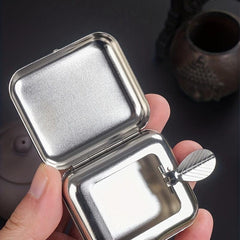 Mini Metal Ashtray Portable Car Outdoor Ashtray Household Decorative Ashtray