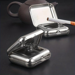 Mini Metal Ashtray Portable Car Outdoor Ashtray Household Decorative Ashtray