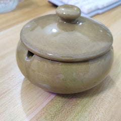 Retro Ceramic Ashtray with Lid Home Decor Hotel Bar Office Gift