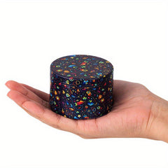 1pc Creative Pattern Grinder Metal Spice Herb Crusher Kitchen Supplies