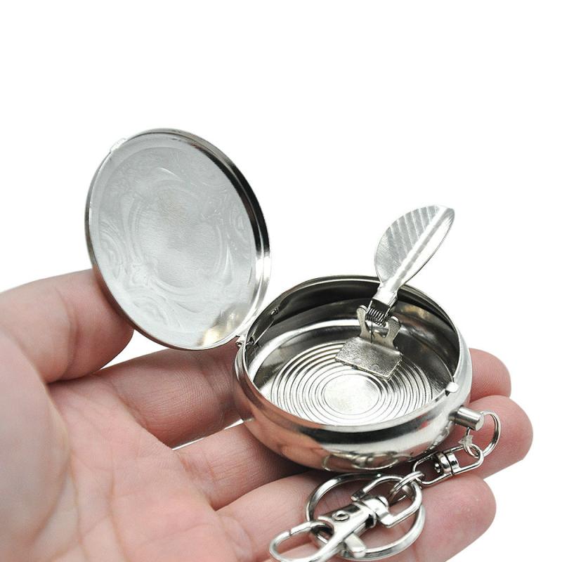 Mini Portable Ashtray Keychain Environmentally Friendly Pocket Ashtray