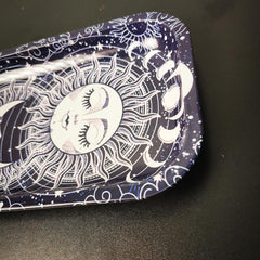 Creative Pattern Metal Rolling Tray Wake Up Tray Fruit Plate Home Decor