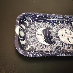 Creative Pattern Metal Rolling Tray Wake Up Tray Fruit Plate Home Decor