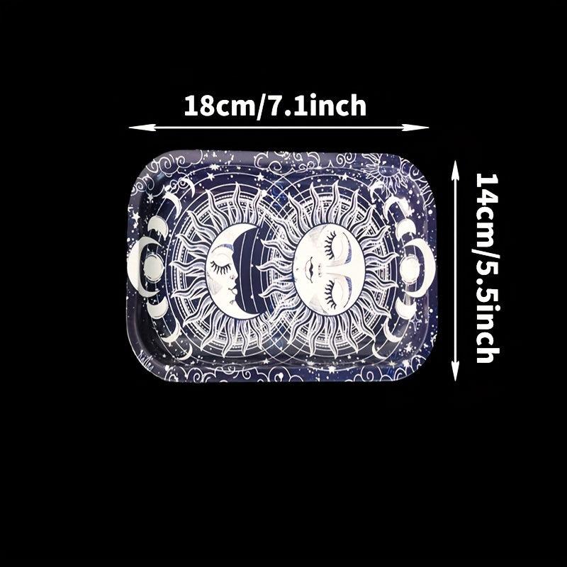 Creative Pattern Metal Rolling Tray Wake Up Tray Fruit Plate Home Decor