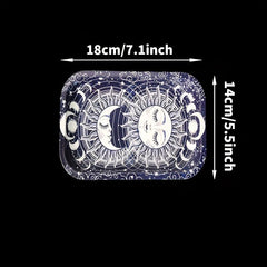 Creative Pattern Metal Rolling Tray Wake Up Tray Fruit Plate Home Decor