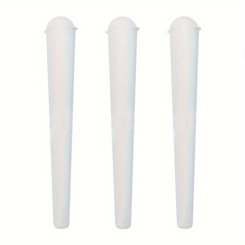 3pcs Plastic Storage Tube Tapered Sealed Pre-rolled Cone Portable Holder