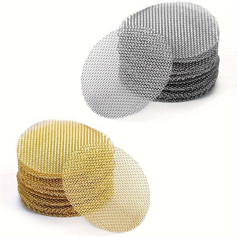100pcs Pipe Filter Mesh - Stainless Steel and Brass Filter - Weed Accessories