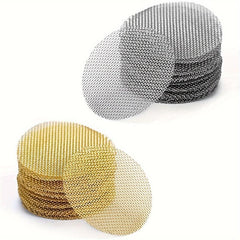 100pcs Pipe Filter Mesh - Stainless Steel and Brass Filter - Weed Accessories