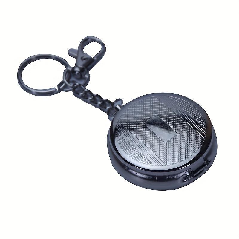 Metal Round Ashtray Press Type Automatic Flap Ashtray Home Hotel Bar Office Gift