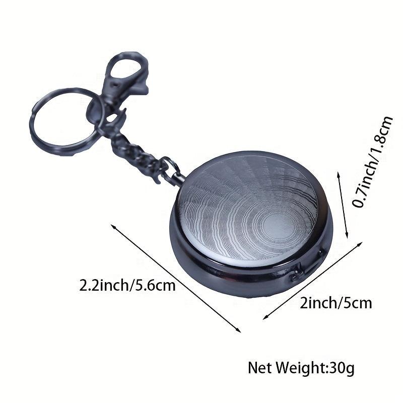 Metal Round Ashtray Press Type Automatic Flap Ashtray Home Hotel Bar Office Gift