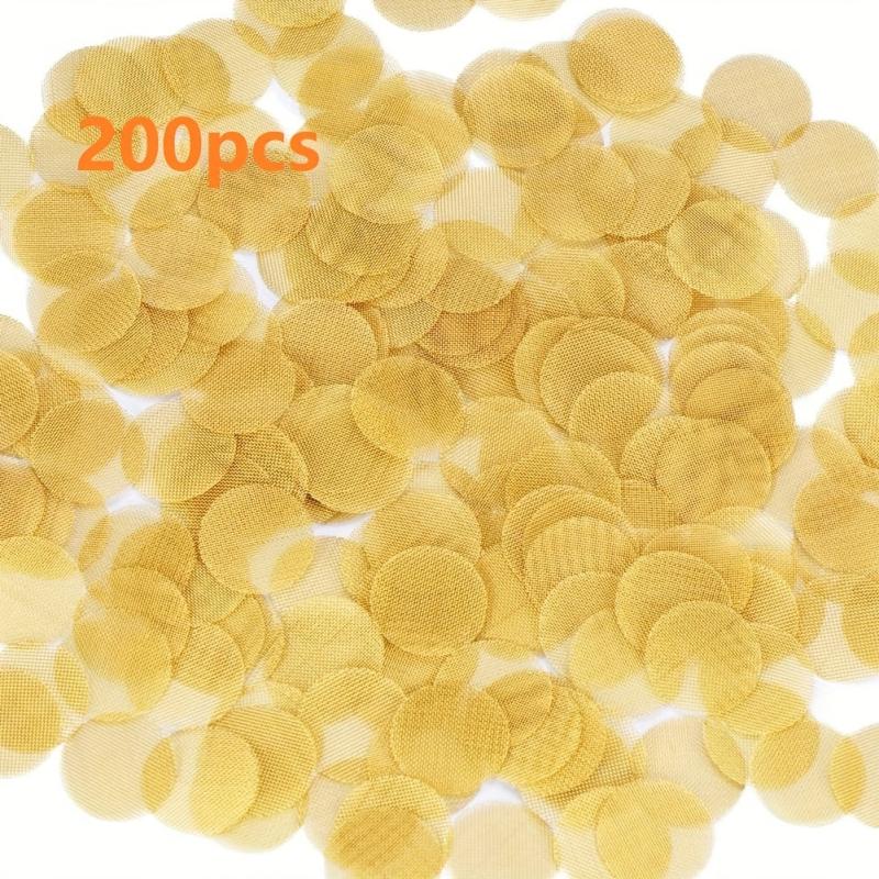 200pcs Small Brass Filter Net Mini Round Filter 2.54 5.08 Cm