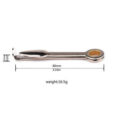 80mm Metal Pressure Bar Blade Needle 3-in-1 Smoking Pipe Cleaning Tool