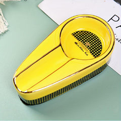 Portable Ceramic Ashtray Home Office Decor Gift