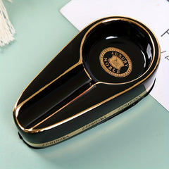 Portable Ceramic Ashtray Home Office Decor Gift