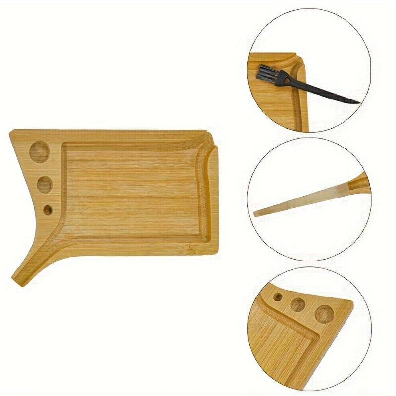 Wooden Rolling Tray Multipurpose Wake Up Fruit Plate Dessert Tray Home Decor