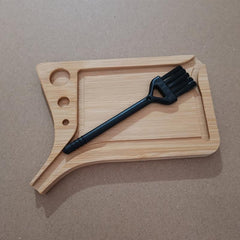 Wooden Rolling Tray Multipurpose Wake Up Fruit Plate Dessert Tray Home Decor