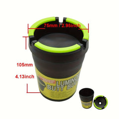 Portable Luminous Car Ashtray Self Extinguishing Ashtray Household Decor