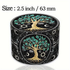Christmas Pattern Metal Grinder Spice Crusher