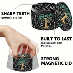 Christmas Pattern Metal Grinder Spice Crusher