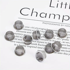 20pcs Stainless Steel Filter Net Mesh Mini Round Filter Screen with Metal Box