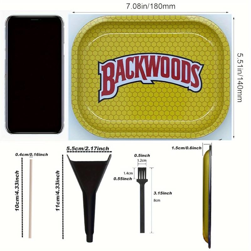 Creative Pattern Rolling Tray Set with Pressing Rod & Brush