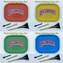 Creative Pattern Rolling Tray Set with Pressing Rod & Brush