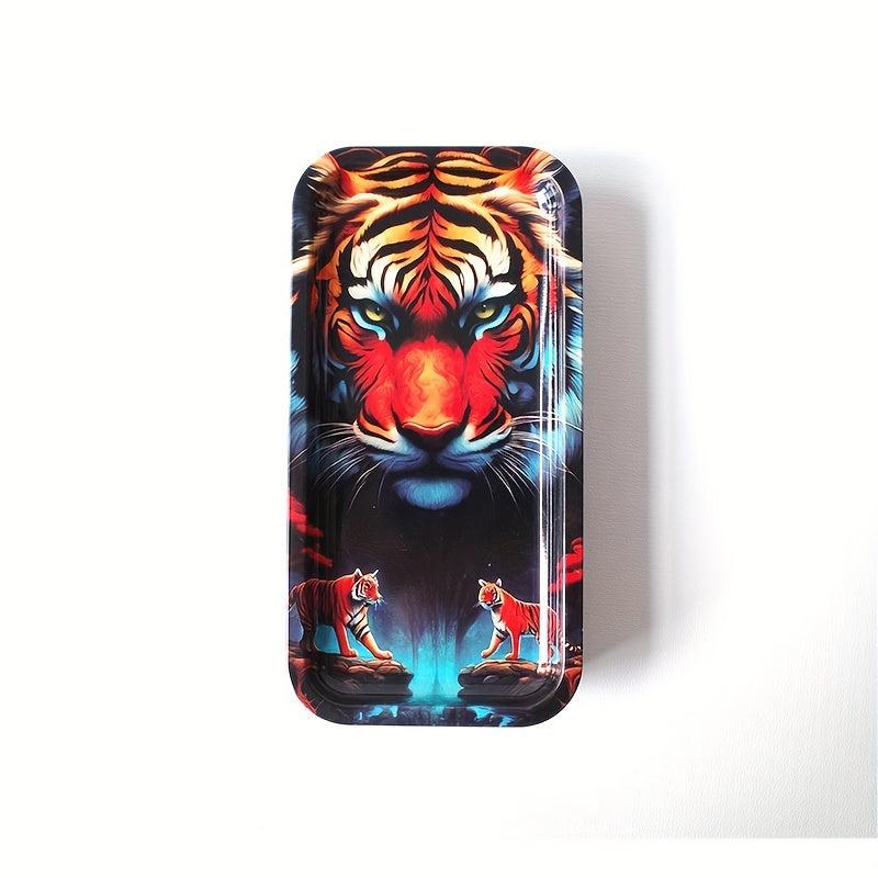 Creative Pattern Storage Box Metal Portable Protective Case Container