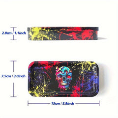 Creative Pattern Storage Box Metal Portable Protective Case Container