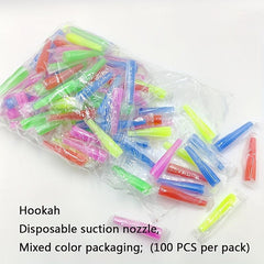 100 Disposable Plastic Mouth Tips Smoking Products Portable Mouthpieces